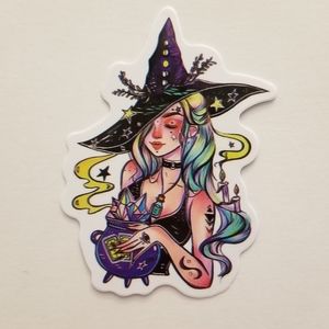 10/$10 Colorful Witch Sticker